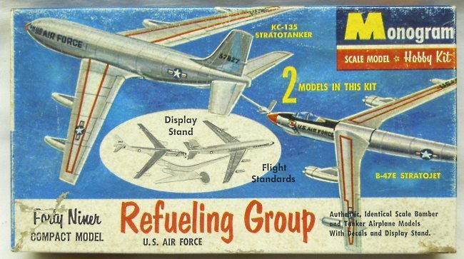 Monogram 1/240 US Air Force Refueling Group B-47 And KC-135, P409-49 plastic model kit